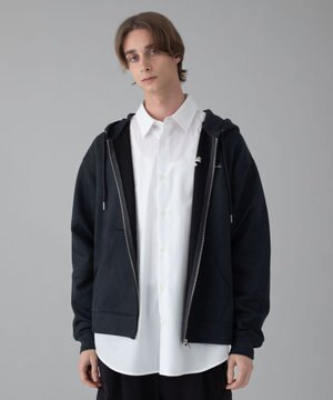  【ユニセックス着用ITEM/MLサイズ展開】フェイクスウェードZIPパーカー