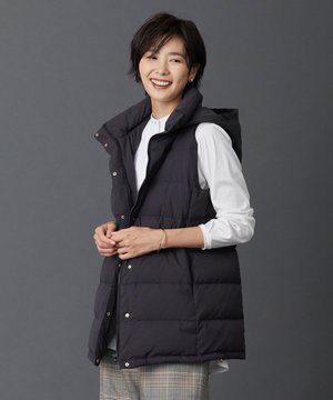  ブラッシュドマルチポリ ダウンベスト