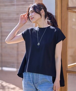  シルケットスムースチュニック