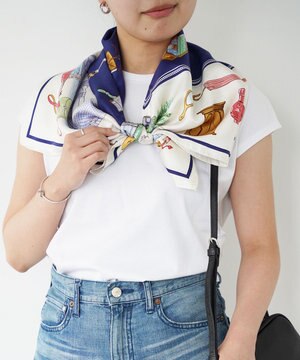 【伝統横濱スカーフ】エトランゼ 大判 シルクツイル スカーフ