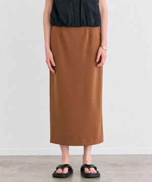  【洗える】ALTHEA / ダンボールジャージーハイウエストIラインスカート