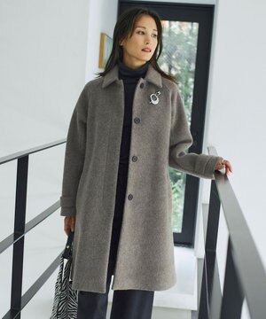  ライトシャギーボンディング ステンカラーコート