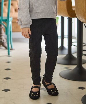  ケーブル ジャガードレギンス