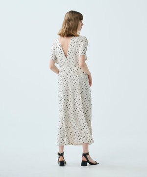 【UVケア・接触冷感】【uncrave WHITE】ドットプリント ワンピース