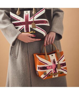  【魔法のように軽い】マジックライト/ユニオンジャックキューブトート21cm(Dカン+)