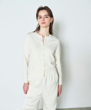  クルーニットカーディガン