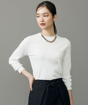 レーヨンストレッチリブインナー ニット
