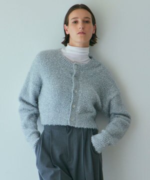  【Nave・洗える】ラメニット カーディガン