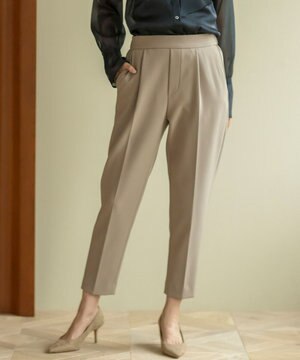 【暖かい・美シルエット・ストレッチ】バックウォーム テーパードパンツ
