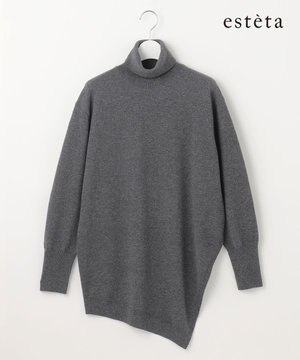  【エステータ】スリットデザイン ニット