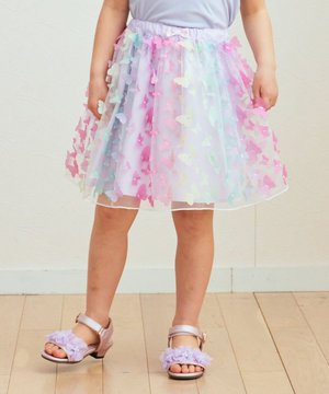 レインボー チュール スカート