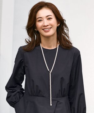 パールラリエットネックレス