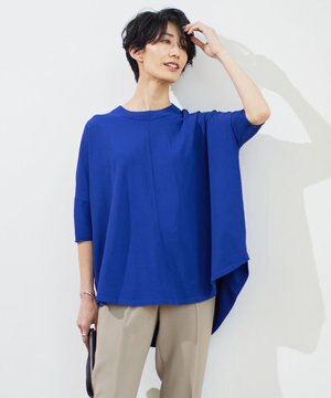  【人気のため新色追加・洗える】VIS/NYハイゲージ ５分袖プルオーバー