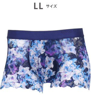  WACOAL MEN 【レースボクサー】 ボクサーパンツ フロント快適グラマラス 通気性 スカラ始末(裾部分) 前閉じ レース 下着 メンズ WT3826 /ワコールメン