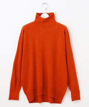 【洗える】ソフトウールハイゲージハイネック ニット