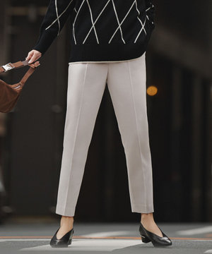  【裏起毛】 ウォームサテン スティックパンツ