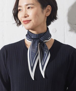  小紋 プリント 剣先 スカーフ