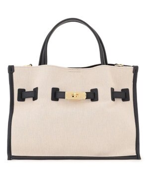 VIOLAd'ORO キャンバス レザーコンビ 2WAY トートバッグ