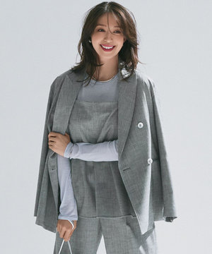 【セットアップ対応】スラブツイードストレッチ ジャケット