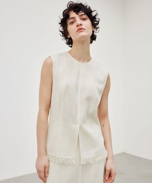  【洗える】CANNET / ノースリーブブラウス