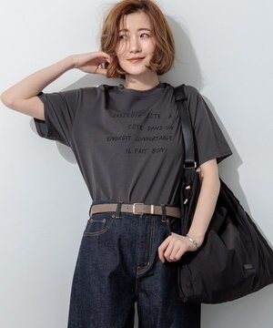  【先行予約】リラクシーシルエット メッセージ ロゴTシャツ