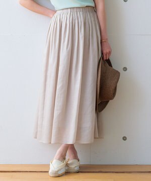  【接触冷感/洗える】シアーフィルム フレアスカート