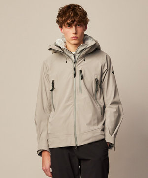 【ストレッチ/撥水/防水素材/イタリア素材/ライナードッキング対応】マウンテンシェル パーカー