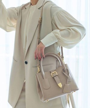  【Breath TOPKAPI】RIPPLE リプル バックル ショルダー付き ミニ トートバッグ