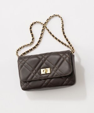  キルティングチェーン ショルダー バッグ