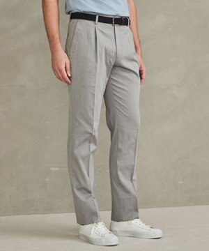  仕事で着られる綿パン【吸水速乾/ストレッチ/折り目加工】クールマックスコットンパンツ_1タック(25年モデル)