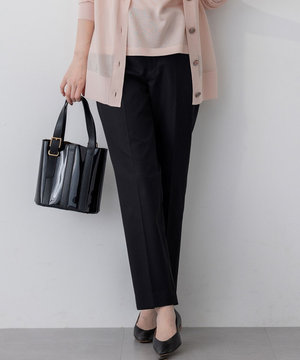 【UVケア/洗える】コンパクトクロス テーパード パンツ