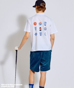 〈Pepsiコラボ〉【UNISEX】Pepsi 9-LOGO モックネックT