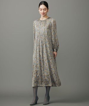  マルチポルカドットプリント ワンピース