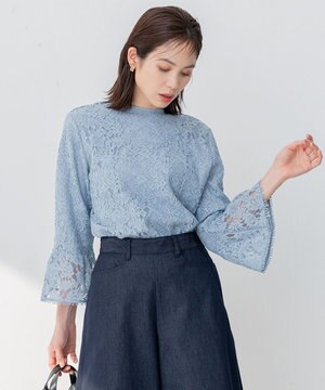  【23SS】ラッセルフラワーレースブラウス
