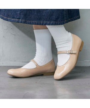  <ing>【WEB限定】ストラップフラットシューズ