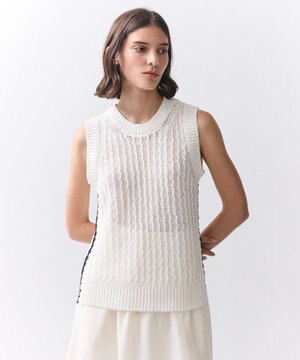  ATACAM / テープヤーン ノースリーブニット