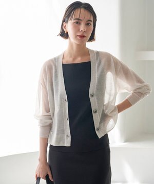  ラメシアー カーディガン