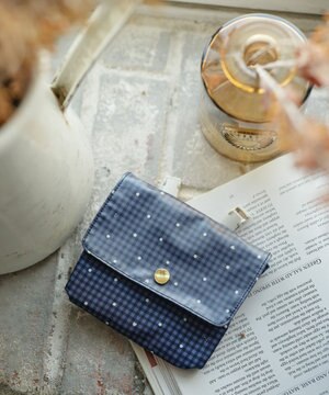  gingham K heart 移動ポシェット