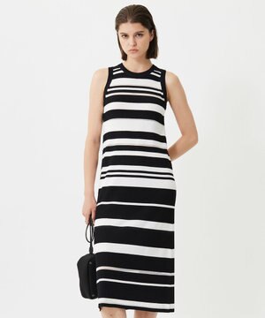 【洗える】 マルチボーダーワンピース