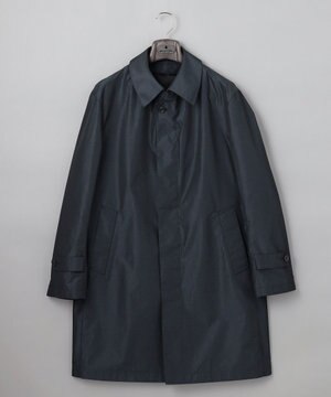  ダウンライナー装着可【半裏仕様でより軽量】メランジシャンブレー ステンカラースプリングコート