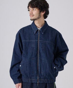 【ショート丈/キレイめ】DENIM SWING TOP デニムスイングトップブルゾン