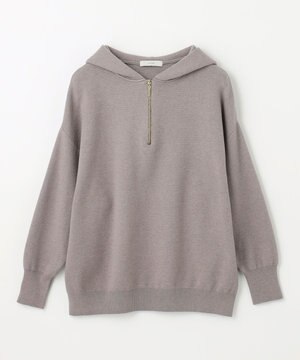 【洗える】スウェットライクフーディ