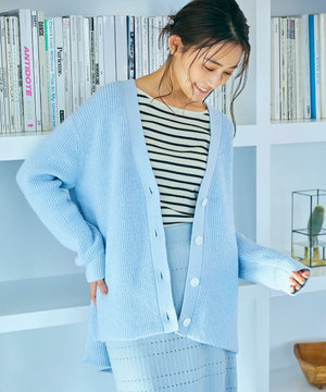 【WEB限定】ミックスカラーニット カーディガン