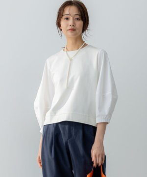  【WEB限定】ランタンスリーブミニ裏毛 プルオーバー