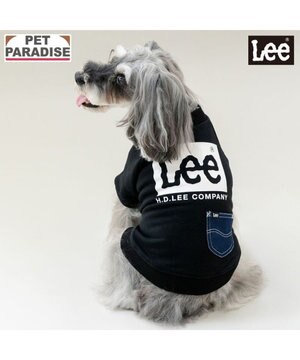  Lee ボックスロゴ トレーナー ブラック 小型犬