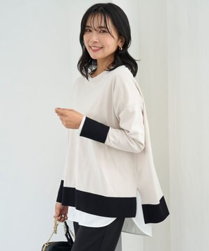 マイビューティニット ワイドクルーネック