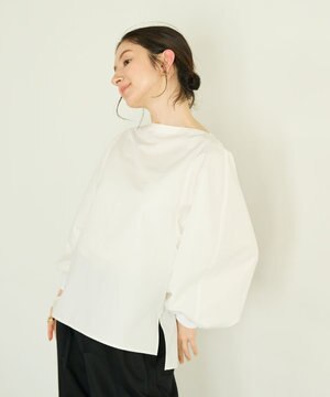  【撥水】ボートネックリラクシーシャツ