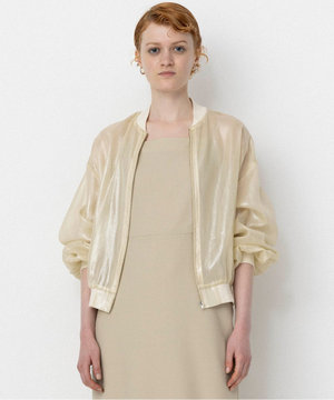 【Nave・シアー素材】ラメボイル ブルゾン