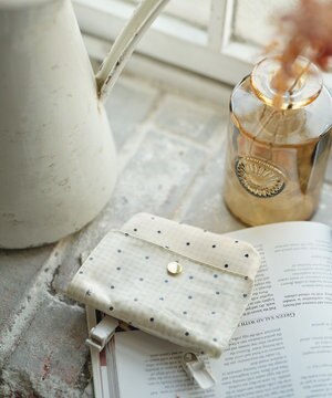  gingham K heart 移動ポシェット