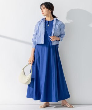  【CLASSY.コラボ/洗える】シャツアンサンブル ワンピース